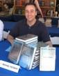 Here I am at the UCLA/ LA Times Festival of Books, building a book-fort at the Mystery Bookstore booth!